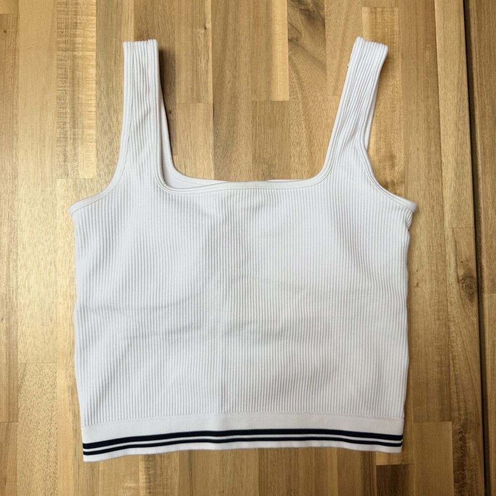 Wilson Square Neck Seamless Brami Bright White Size Small